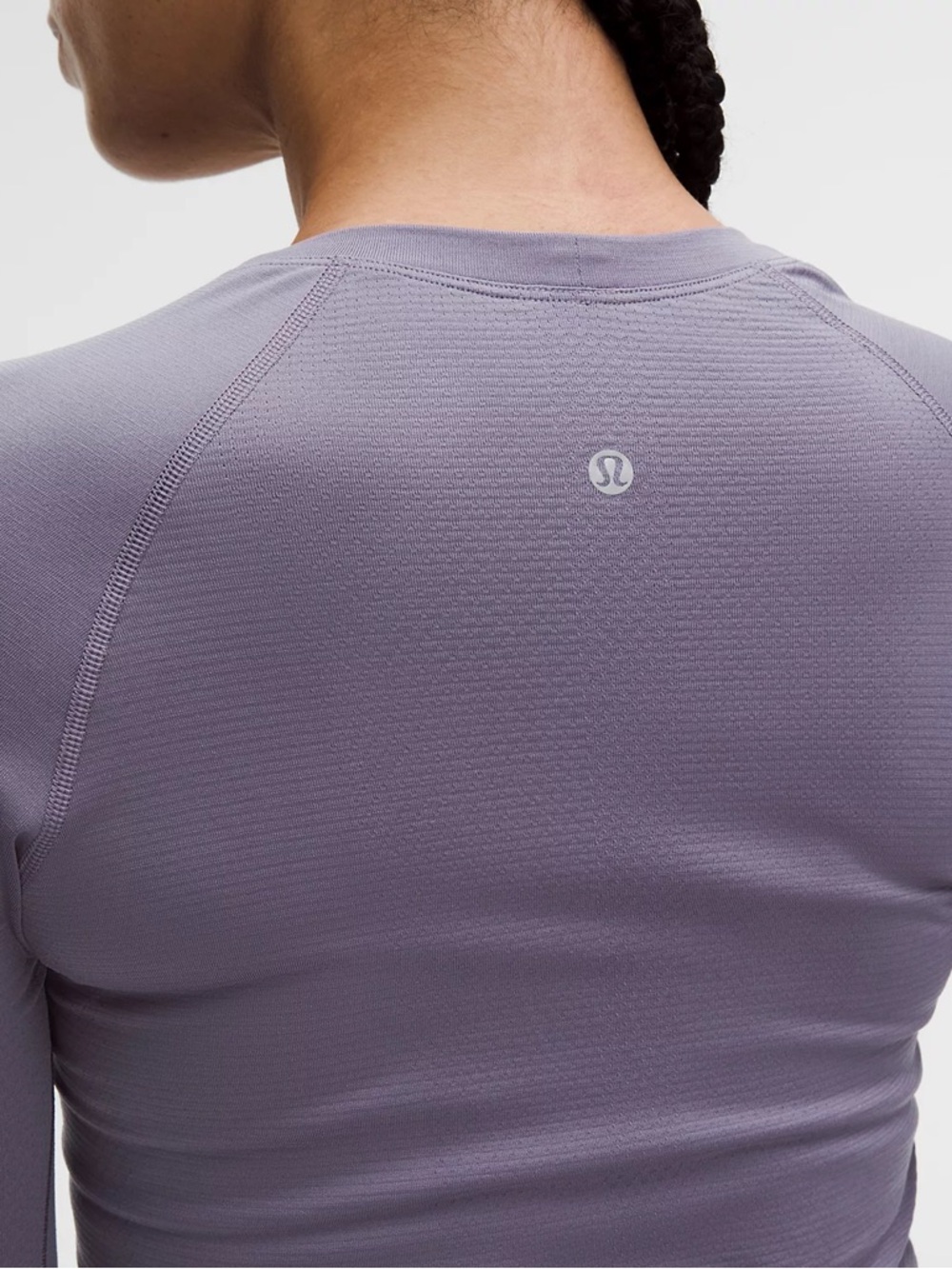 Lululemon Like New Swiftly Tech Long-Sleeve Shirt 2.0 P2P 18” Dark Lavender - Picture 4 of 9
